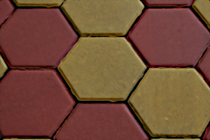 pavimento hexagonal